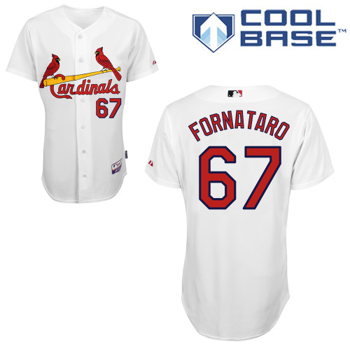 St.Louis Cardinals #67 Fornataro White  Baseball Jersey