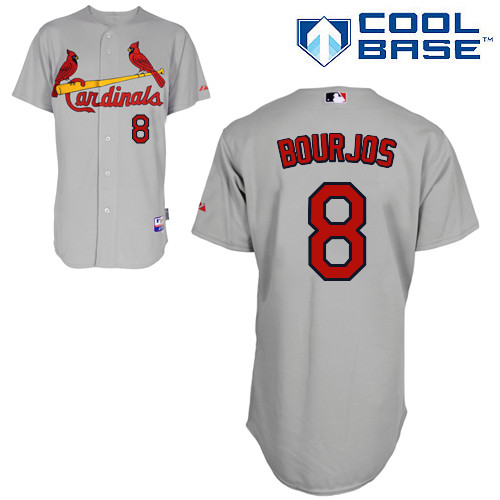 St.Louis Cardinals #8 Bourjos Gray  Baseball Jersey