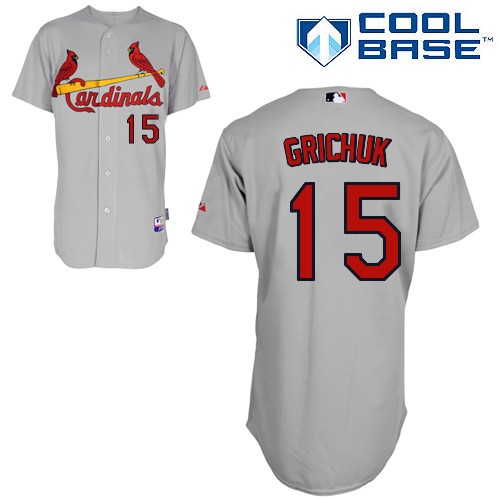 St.Louis Cardinals #15 Grichuk Gray  Baseball Jersey