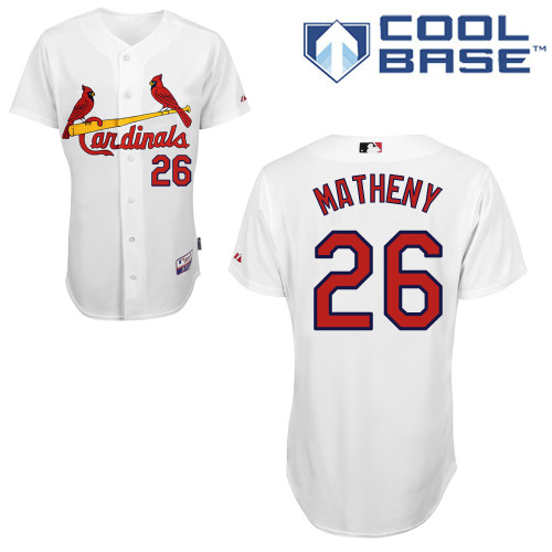 St.Louis Cardinals #26 Matheny White  Baseball Jersey