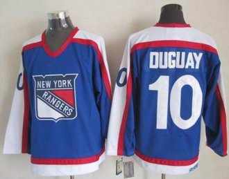 New York Rangers #10 Ron Duguay Blue&White CCM Throwback Stitched NHL Jersey New York Rangers #10 Ron Duguay Blue&White CCM Throwback Stitched NHL Jersey