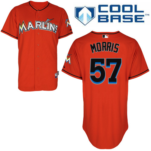 Miami Marlins #57Bryan Morris 2015 Cool Base Giancarlo Stanton Alternate red Jersey