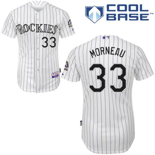Colorado Rockies #33Justin  Morneau 2015 Personalized Home White Jersey