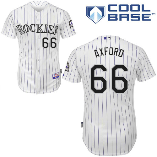 Colorado Rockies #66 John Axford 2015 Personalized Home White Jersey