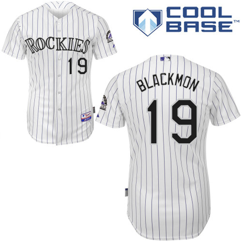 Colorado Rockies #19Charlie Blackmon 2015 Personalized Home White Jersey