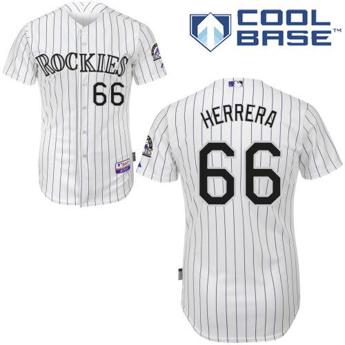 Colorado Rockies #66Rosell Herrera 2015 Personalized Home White Jersey