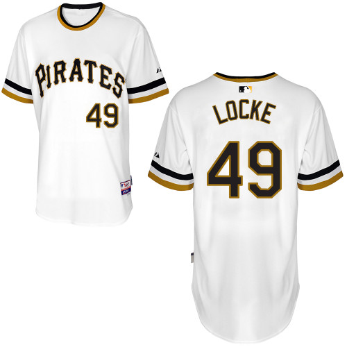 Pittsburgh Pirates #49 Locke Authentic Andrew McCutchen Alternate White Jersey
