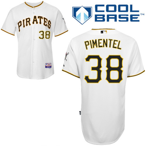 Pittsburgh Pirates #38Stolmy Pimentel Authentic Andrew McCutchen Home White Jersey