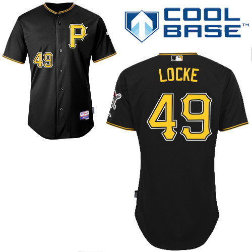 Pittsburgh Pirates #49 Locke Authentic Andrew McCutchen Alternate black Jersey