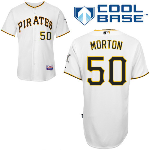 Pittsburgh Pirates #50 Morton Authentic Andrew McCutchen Home White Jersey