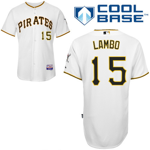 Pittsburgh Pirates #15Andrew Lambo Authentic Andrew McCutchen Home White Jersey