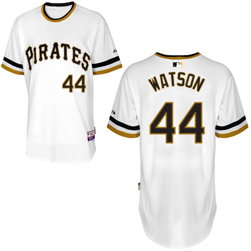 Pittsburgh Pirates #44Tony Watson Authentic Andrew McCutchen Alternate White Jersey