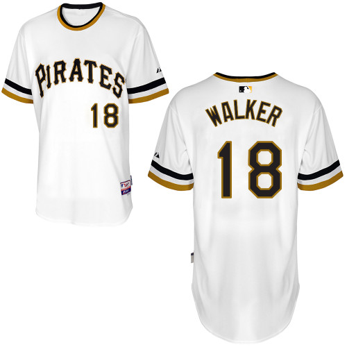 Pittsburgh Pirates #18Neil Walker Authentic Andrew McCutchen Alternate White Jersey