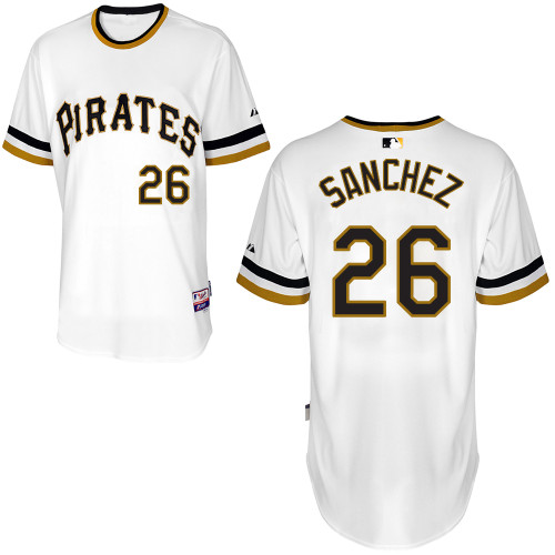 Pittsburgh Pirates #26Tony Sanchez Authentic Andrew McCutchen Alternate White Jersey