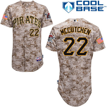 Pittsburgh Pirates 2015 #22Andrew Mccutchen Authentic Andrew McCutchen Alternate Camo Jersey