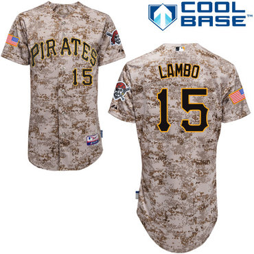 Pittsburgh Pirates 2015 #15Andrew Lambo Authentic Andrew McCutchen Alternate Camo Jersey