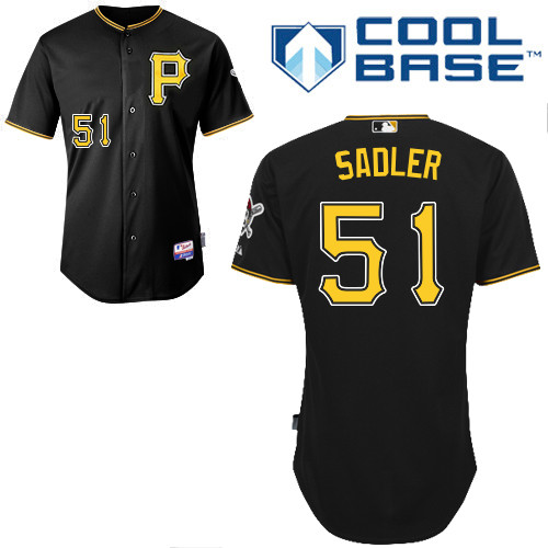 Pittsburgh Pirates #51Casey Sadler Authentic Andrew McCutchen Alternate black Jersey