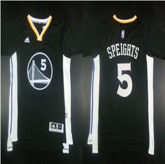 Golden State Warrlors #5 Marreese Speights Black New Alternate Stitched NBA Jersey