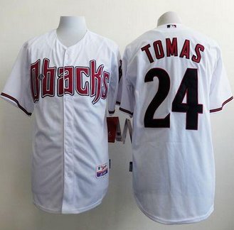 Arizona Diamondbacks #24 Yasmany Tomas White Cool Base Stitched Baseball Jersey