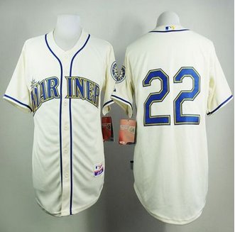 Seattle Mariners #22 Robinson Cano Cream Alternate Cool Base Stitched Baseball Jersey