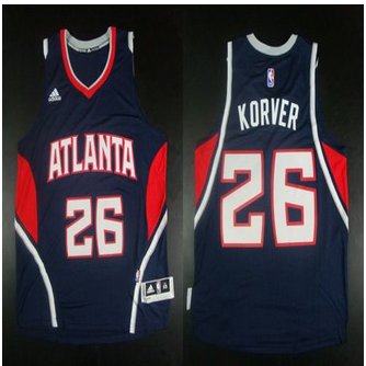 Revolution 30 Atlanta Hawks #26 Kyle Korver Blue Stitched NBA Jersey