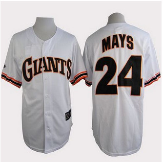 San Francisco Giants #24 Willie Mays White 1989 Turn Back The Clock Stitched Baseball Jersey San Francisco Giants #24 Willie Mays White 1989 Turn Back The Clock Stitched Baseball Jersey