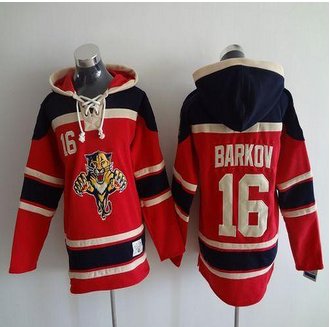 Carolina Panthers #16 Aleksander Barkov Red Sawyer Hooded Sweatshirt Stitched NHL jersey