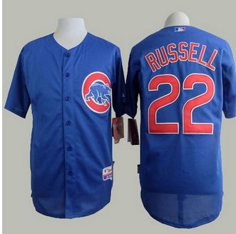 Chicago Cubs #22 Addison Russell Blue Alternate Cool Base Stitched Baseball Jersey