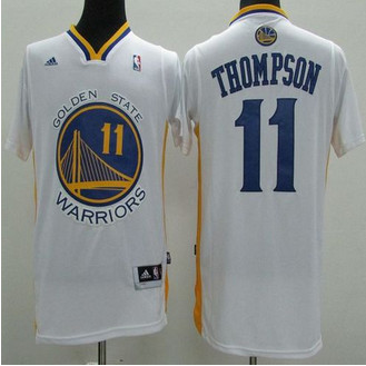 Revolution 30 Golden State Warrlors #11 Klay Thompson White Alternate Stitched NBA Jersey