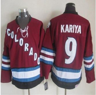 Colorado Avalanche #9 Paul Kariya Red CCM Throwback Stitched NHL Jersey Colorado Avalanche #9 Paul Kariya Red CCM Throwback Stitched NHL Jersey