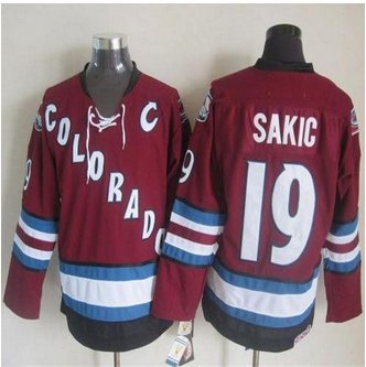 Colorado Avalanche #19 Joe Sakic Red CCM Throwback Stitched NHL Jersey Colorado Avalanche #19 Joe Sakic Red CCM Throwback Stitched NHL Jersey