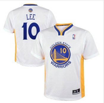 Revolution 30 Golden State Warrlors #10 David Lee White Alternate Stitched NBA Jersey