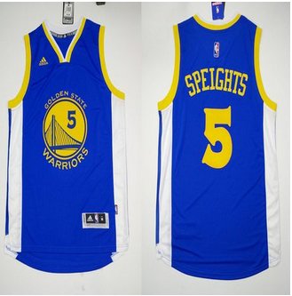 Revolution 30 Golden State Warrlors #5 Marreese Speights Blue Stitched NBA Jersey