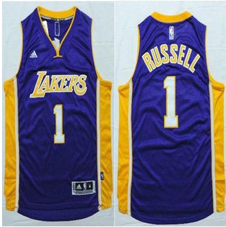Los Angeles Lakers #1 D'Angelo Russell Purple Stitched NBA Jersey