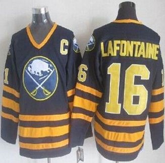 Buffalo Sabres #16 Pat Lafontaine Navy Blue CCM Throwback Stitched NHL Jersey Buffalo Sabres #16 Pat Lafontaine Navy Blue CCM Throwback Stitched NHL Jersey