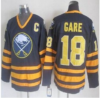 Buffalo Sabres #18 Danny Gare Navy Blue CCM Throwback Stitched NHL Jersey Buffalo Sabres #18 Danny Gare Navy Blue CCM Throwback Stitched NHL Jersey