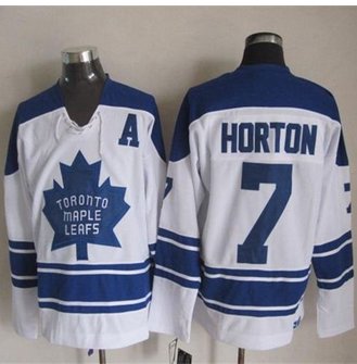 Toronto Maple Leafs #7 Tim Horton White CCM Throwback Third Stitched NHL Jersey Toronto Maple Leafs #7 Tim Horton White CCM Throwback Third Stitched NHL Jersey