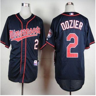 Minesota Twins #2 Brian Dozier Navy Blue Cool Base Stitched Baseball Jersey