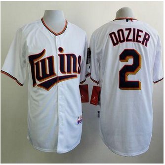 Minesota Twins #2 Brian Dozier White Home Cool Base Stitched Baseball Jersey
