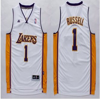 Los Angeles Lakers #1 D'Angelo Russell White Stitched NBA Jersey