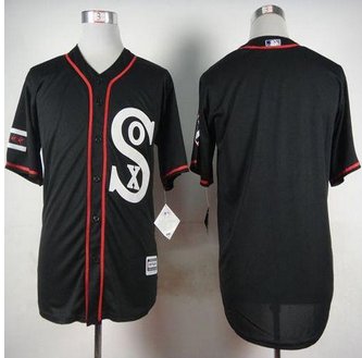 Chicago White Sox Blank Black New Cool Base Stitched Baseball Jersey