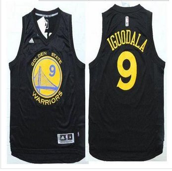 Golden State Warrlors #9 Andre Iguodala Black Fashion Stitched NBA Jersey