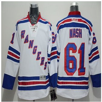 New York Rangers #61 Rick Nash White Road Stitched NHL Jersey New York Rangers #61 Rick Nash White Road Stitched NHL Jersey