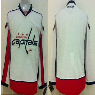 Washington Capitals Blank Stitched White NHL Jersey