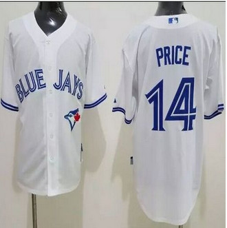 Toronto Blue Jays #14 David Price White Cool Base Stitched Baseball Jersey