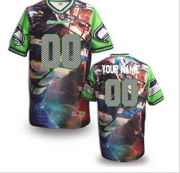 Nike Seattle Seahawks Customized Jersey (18)