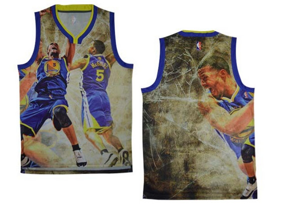 golden state warriors # 5 dunk NBA Jersey（ Moments  version）