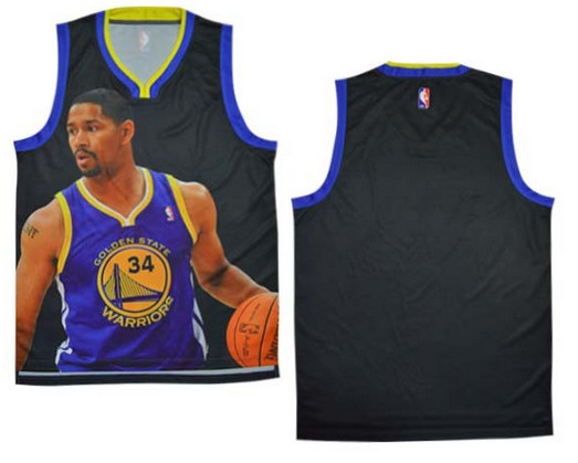 golden state warriors # 34 dribbling empty NBA jerseys（ Moments version）