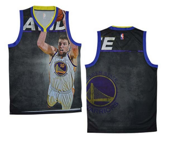 Blank state warriors # 10 NBA jerseys（ Moments version）