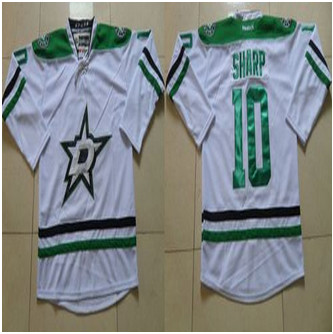 Dallas Stars #10 Patrick Sharp White Stitched NHL Jersey
